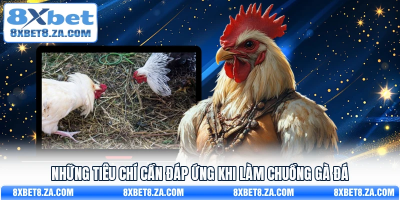 Những tiêu chí cần đáp ứng khi làm chuồng gà đá